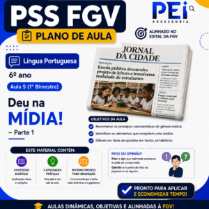 Plano de Aula — Deu na mídia! – Parte 1 (Aula 5 · Língua Portuguesa · 6º ano)