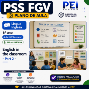 Plano de Aula — English in the classroom – Part 2 (Aula 3 · Língua Inglesa · 6º ano)