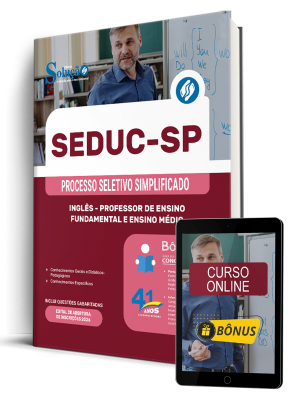 Apostila do Edital — Inglês · PSS SEDUC-SP 2026 (Editora Solução)