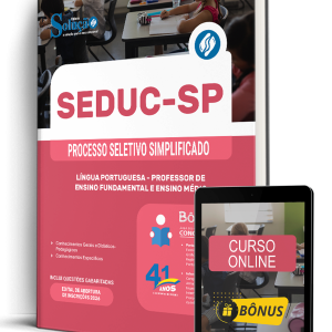 Apostila do Edital — Língua Portuguesa · PSS SEDUC-SP 2026 (Editora Solução)