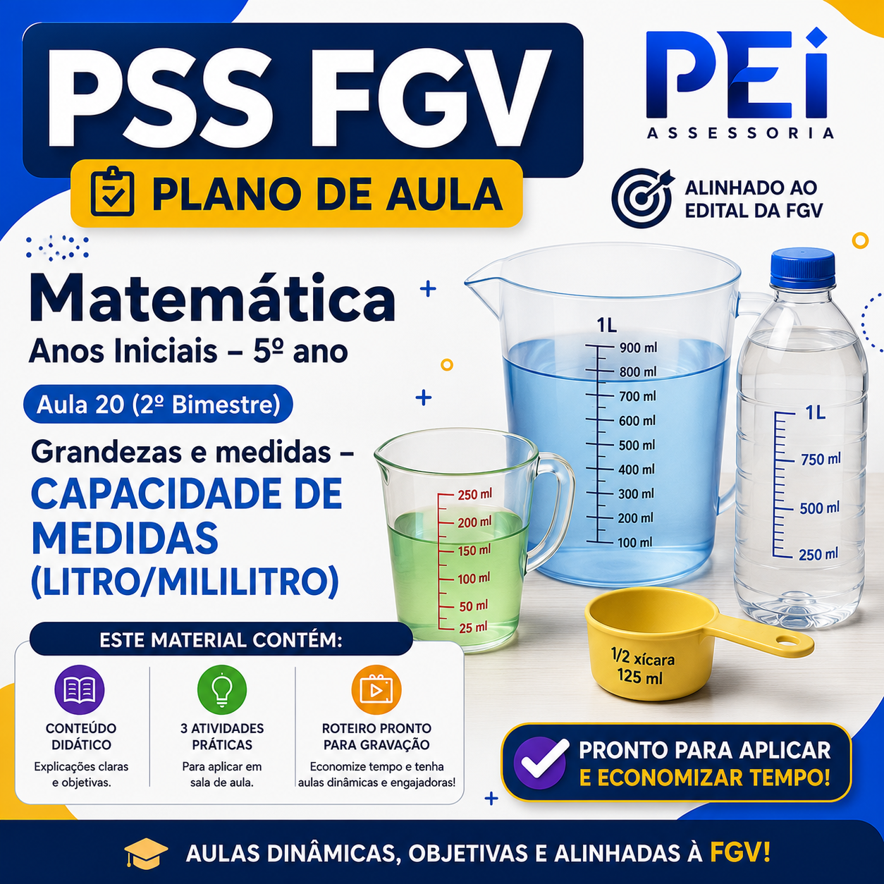 Plano de Aula — Grandezas e medidas (Aula 20 · Matemática · 5º ano)