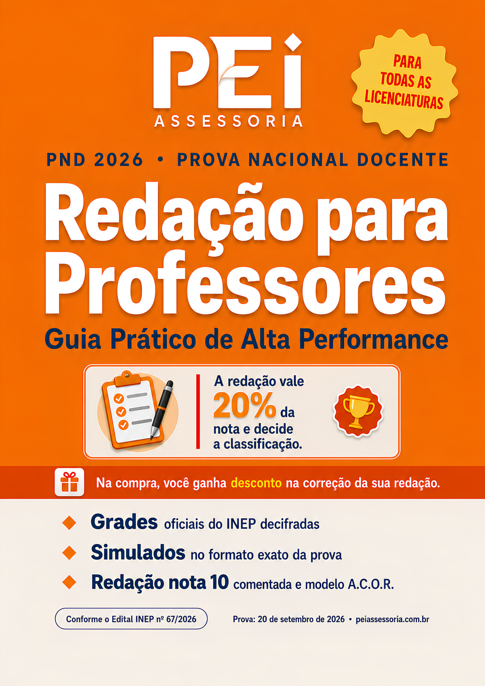 PND 2026 — Redação para Professores: Guia Prático de Alta Performance